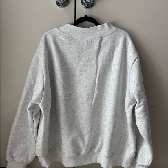 PARKE Ribbed Gray Sweatshirt XXL - Picture 2 of 5